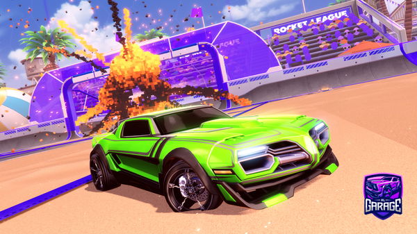 A Rocket League car design from Mudbogpro