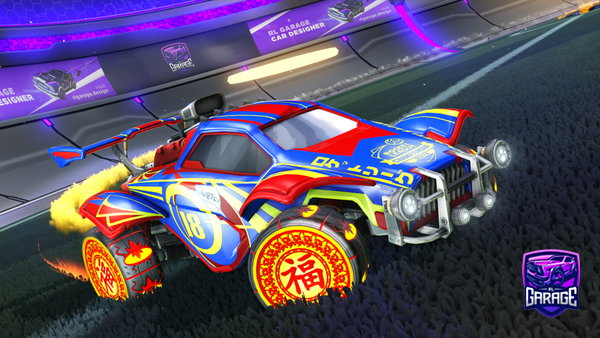 A Rocket League car design from Raprukainen