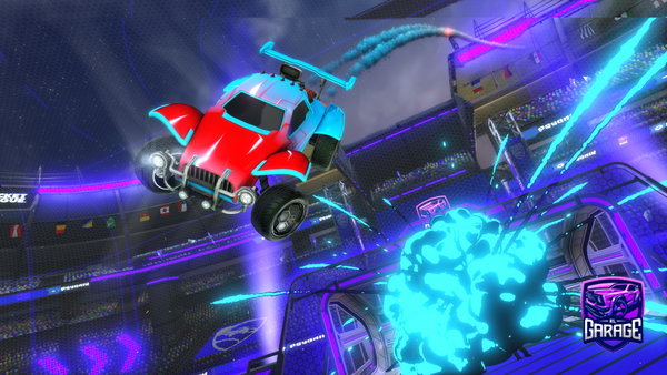 A Rocket League car design from Thomastyrrell12