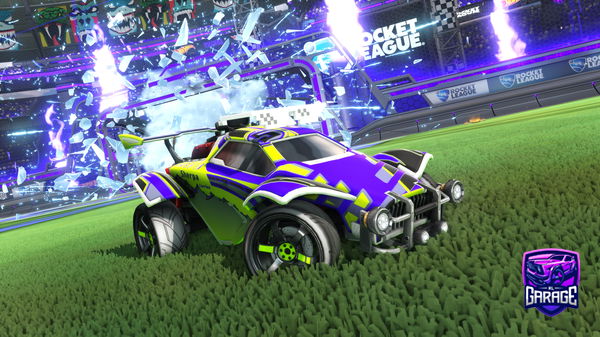 A Rocket League car design from VIL1OO