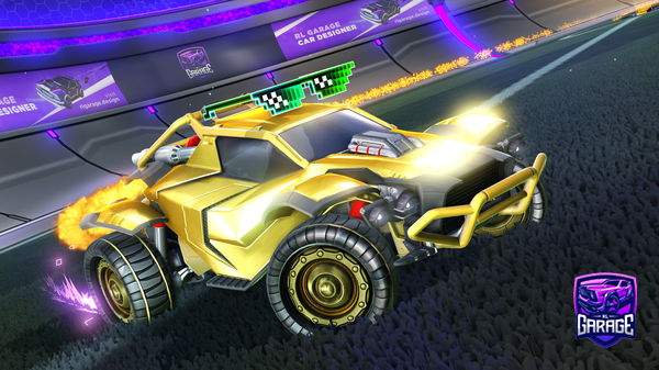 A Rocket League car design from Triangle_2022