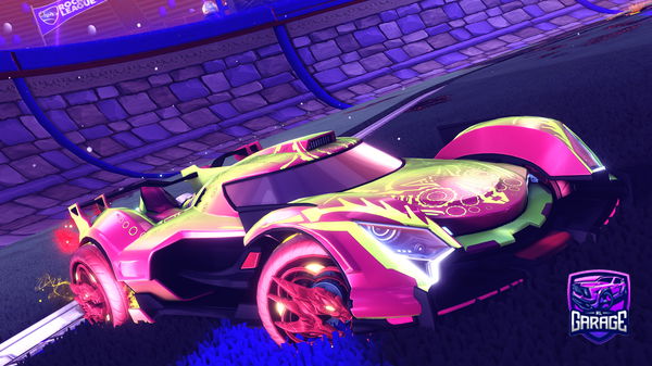 A Rocket League car design from -Mouni-