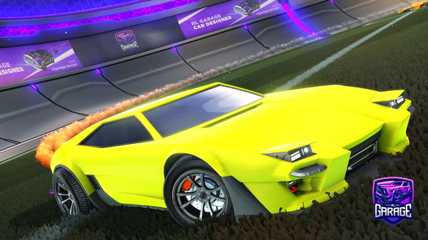 A Rocket League car design from _Jagged_