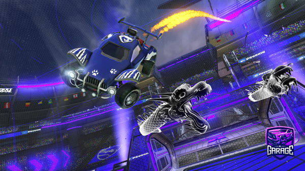 A Rocket League car design from light_rlcs