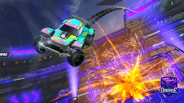 A Rocket League car design from GLTCHMOON