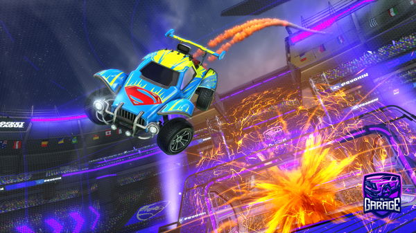 A Rocket League car design from Golden-Goo461