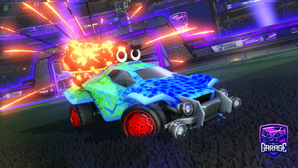A Rocket League car design from Noodle_