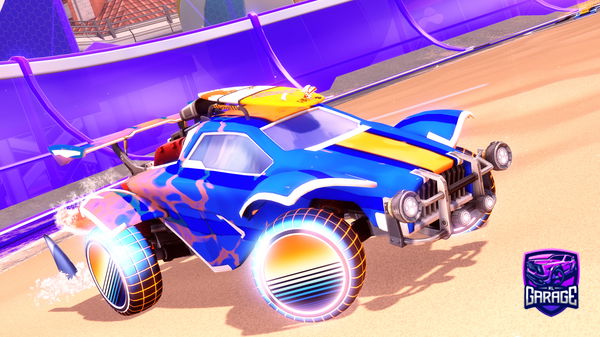 A Rocket League car design from Drrmless