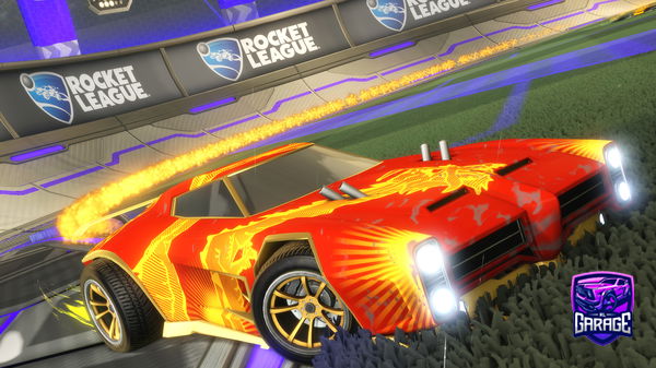 A Rocket League car design from Industryfox