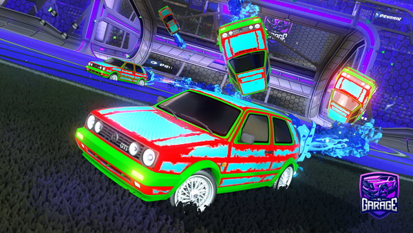 A Rocket League car design from Papucohete10