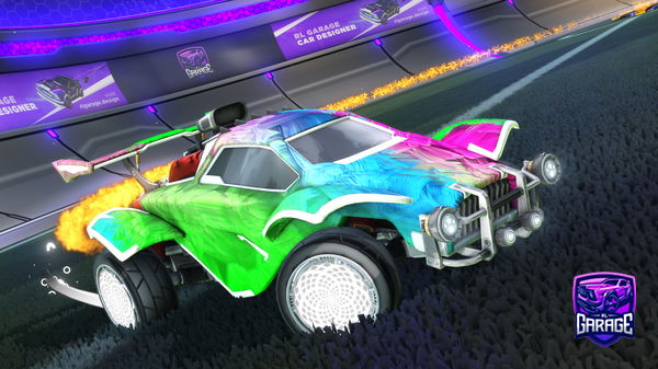 A Rocket League car design from eyezayyuh