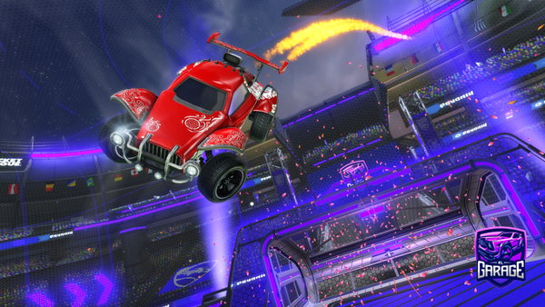 A Rocket League car design from Cardifact