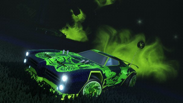 A Rocket League car design from -Mouni-