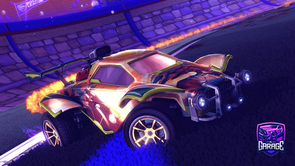 A Rocket League car design from Slippy-gold