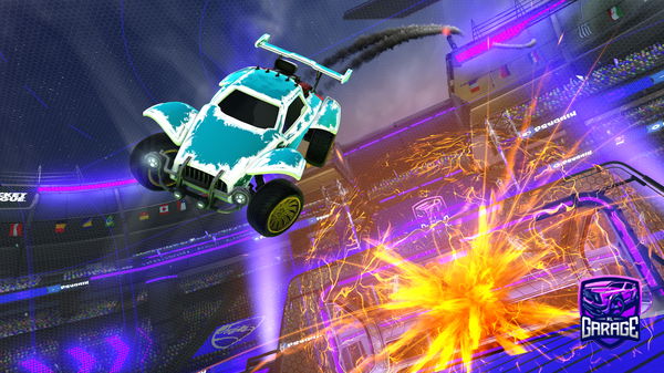 A Rocket League car design from paperzrl