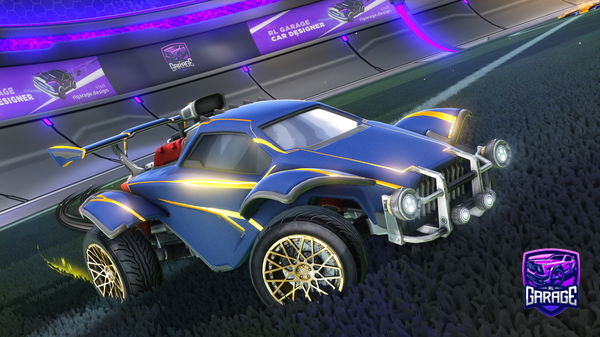 A Rocket League car design from goldtrym