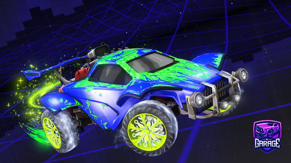 A Rocket League car design from iteachii