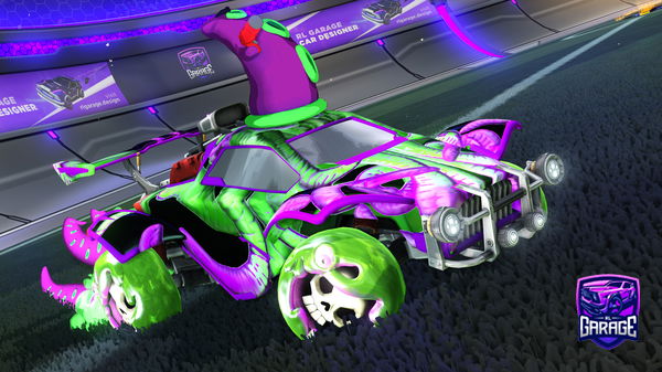 A Rocket League car design from HSA-MIXER