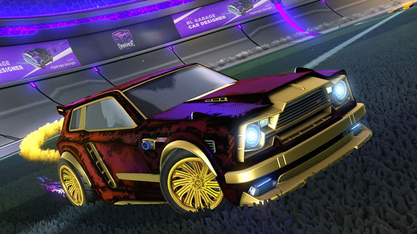 A Rocket League car design from aftique