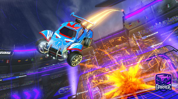 A Rocket League car design from Spotmotions