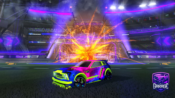A Rocket League car design from Roachey