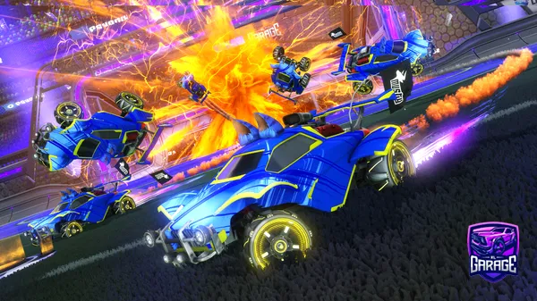 A Rocket League car design from BL4K3Y3