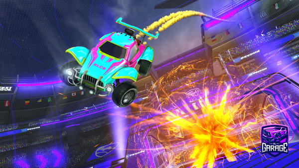 A Rocket League car design from Cryptedslash