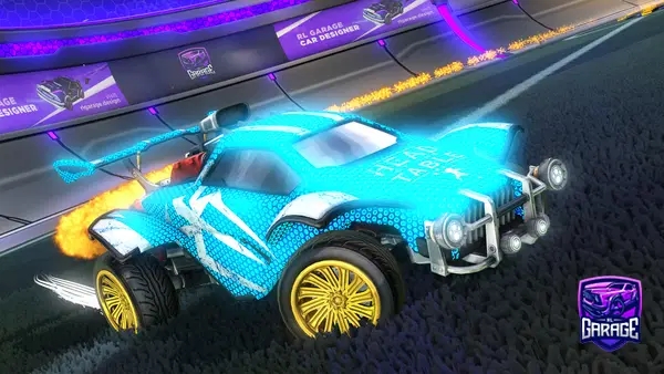 A Rocket League car design from SlowBathroom