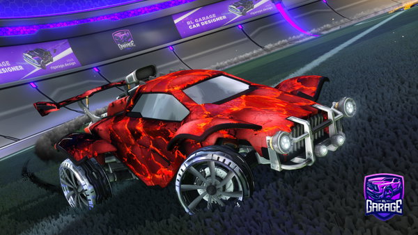A Rocket League car design from player12445