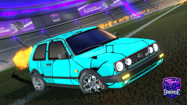 A Rocket League car design from kampfkaro