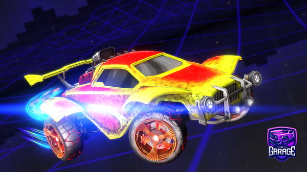 A Rocket League car design from WildGrayWolf