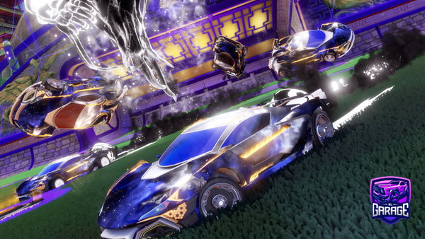 A Rocket League car design from Ruelampago