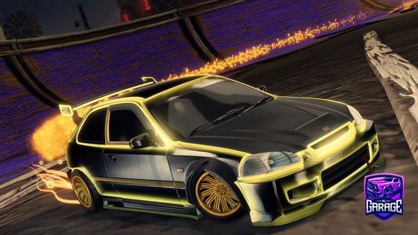 A Rocket League car design from DJTVGAMING