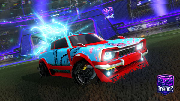 A Rocket League car design from GLucidRLWantsBigSplash