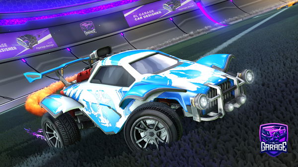 A Rocket League car design from Wesok