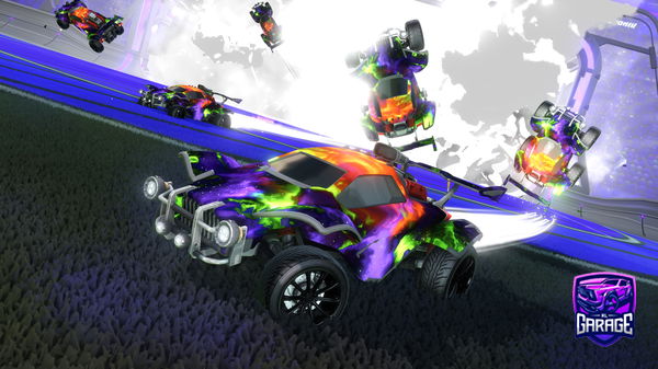 A Rocket League car design from Iyricstrap