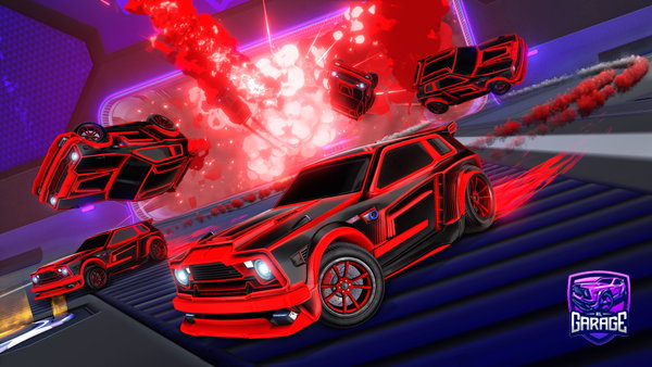 A Rocket League car design from dxrkCALAMITY