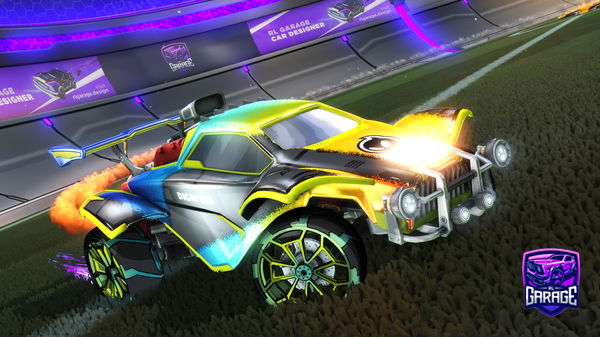 A Rocket League car design from ItzBeirez