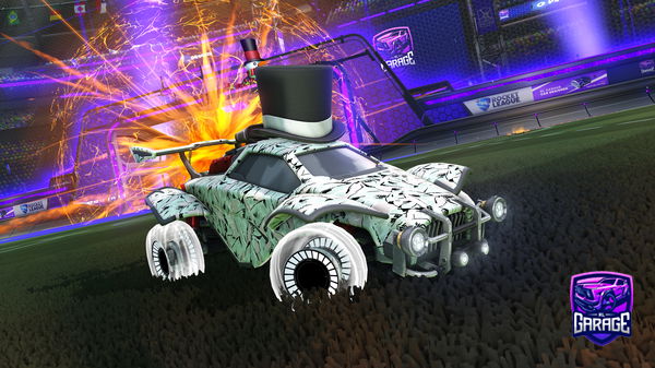 A Rocket League car design from keyholery