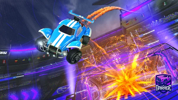 A Rocket League car design from Poussetoncaddie