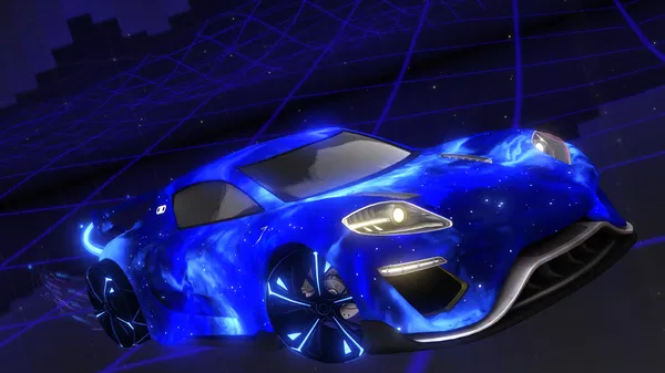 A Rocket League car design from VantablackF