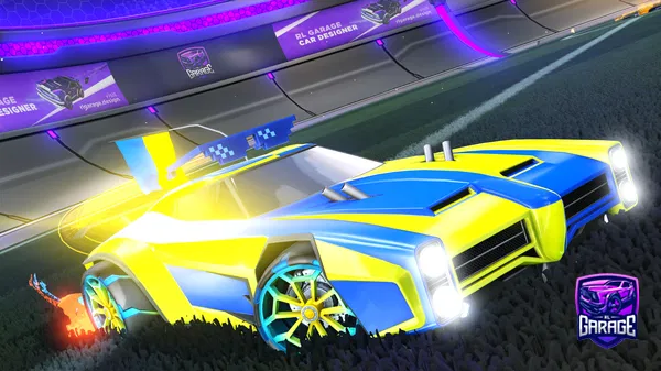 A Rocket League car design from Catsgoldfinch