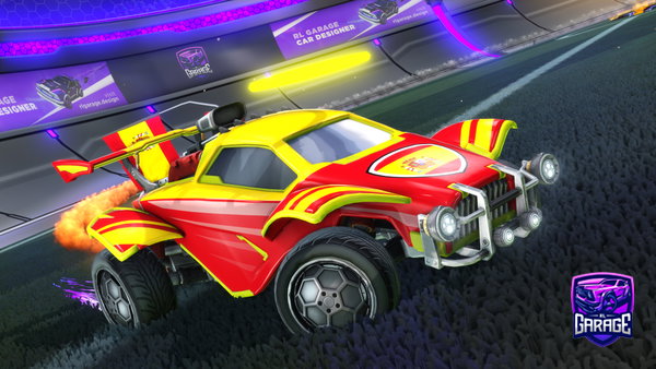 A Rocket League car design from PHXmaritokakeito