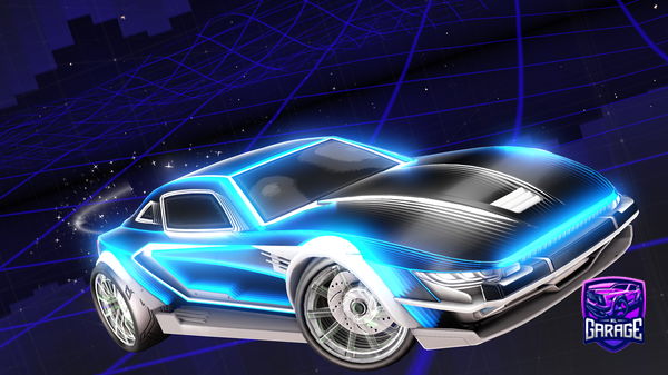 A Rocket League car design from Cat_232477