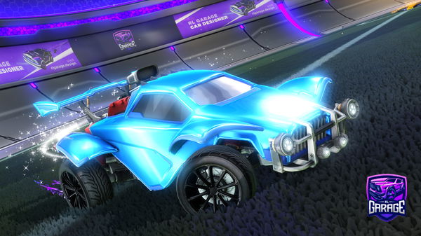 A Rocket League car design from Road_to_black_standard