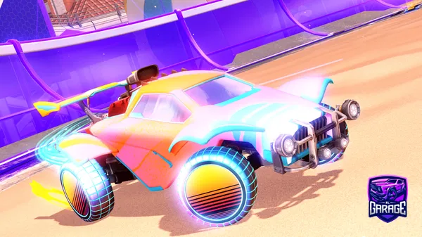 A Rocket League car design from Pulce_