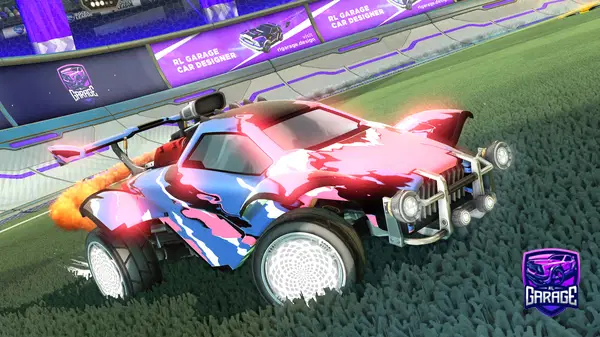 A Rocket League car design from boosted497