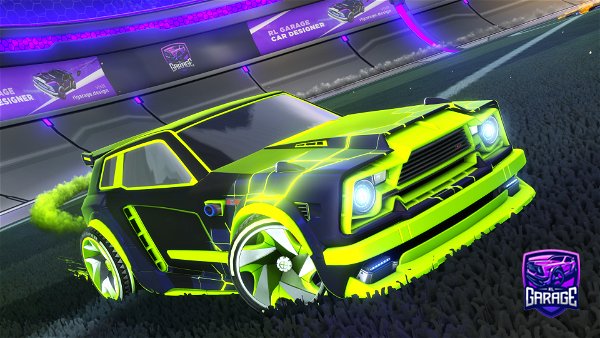 A Rocket League car design from CapyKing10