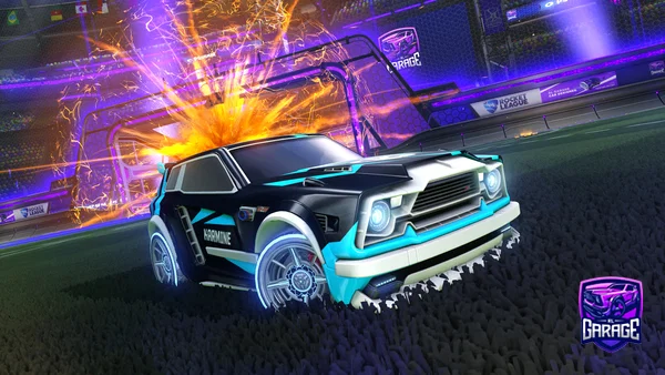 A Rocket League car design from Moon_skg