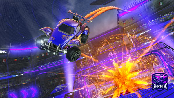 A Rocket League car design from Skweekyduk_on_Xbox